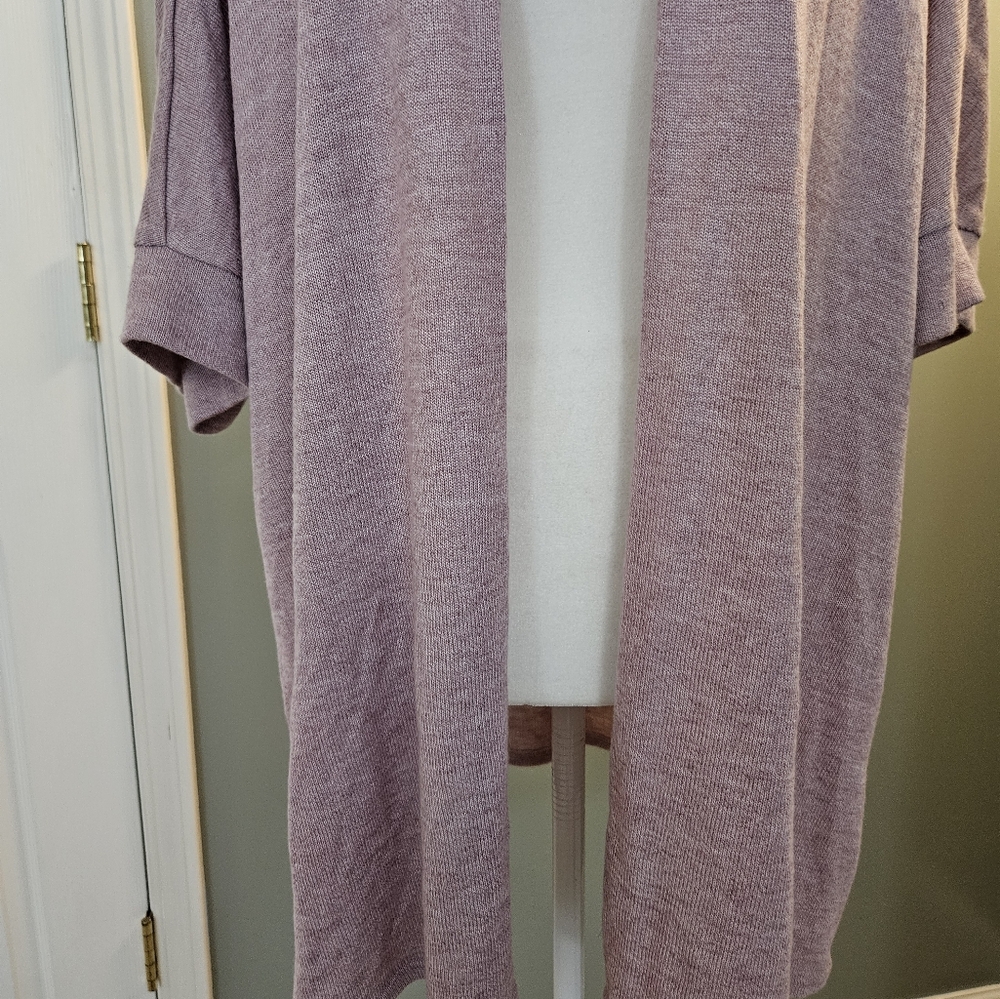 Torrid Women's Size 3 Lavender Open-Front Cardigan Sweater Short Sleeved - Picture 5 of 12